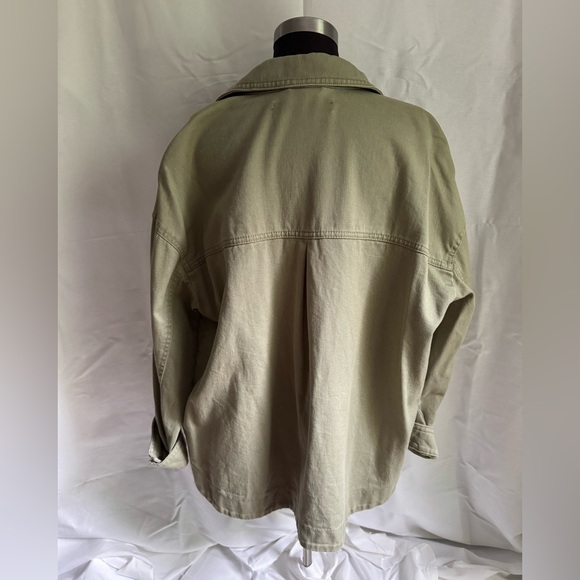 Light green khaki jacket from Zara - Picture 2 of 2